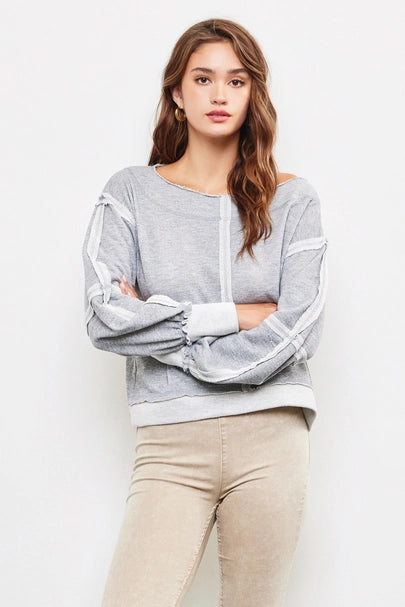 Open Shoulder Knit Top