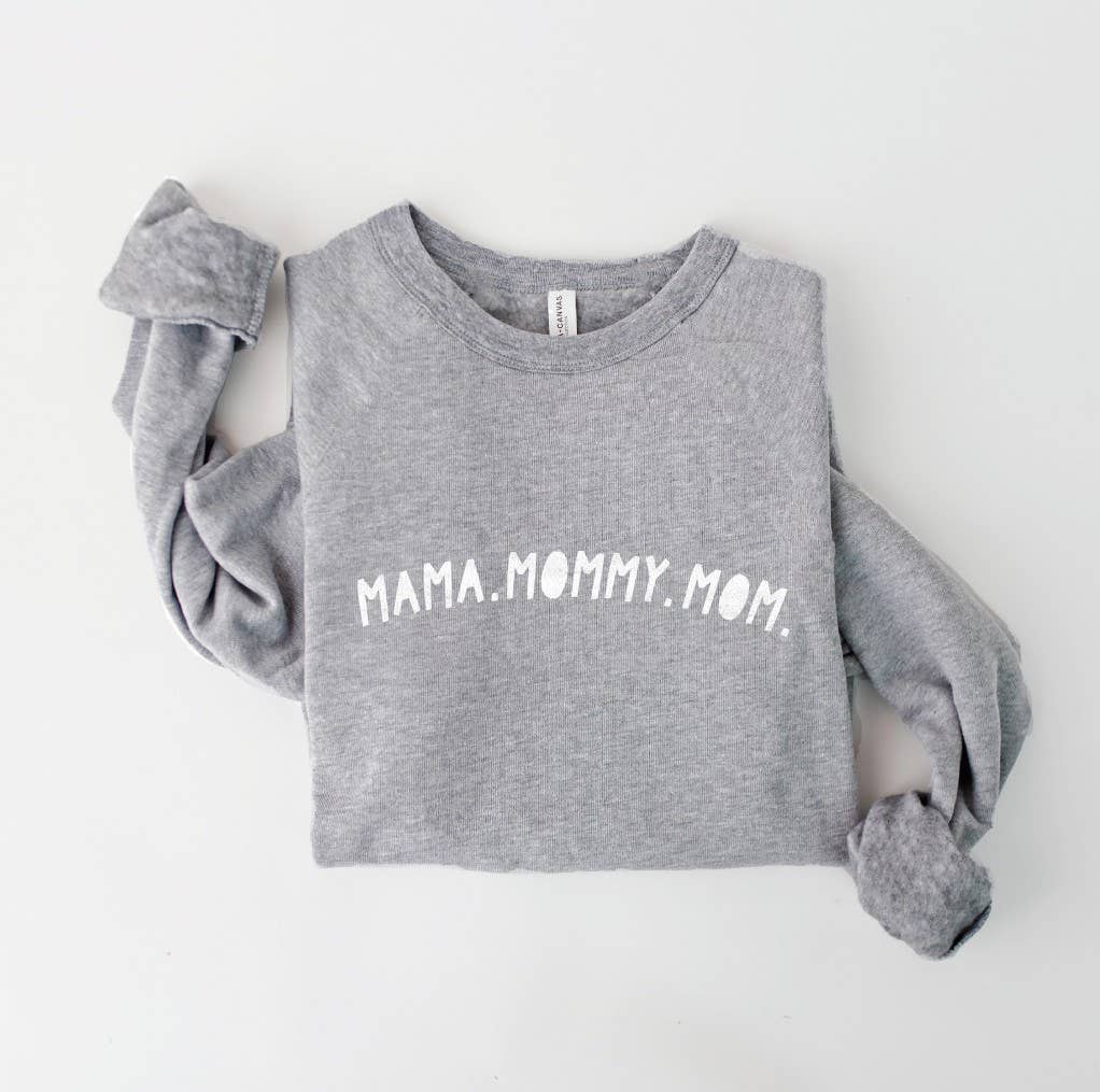 MAMA MOMMY MOM Sweatshirt: TAN / L