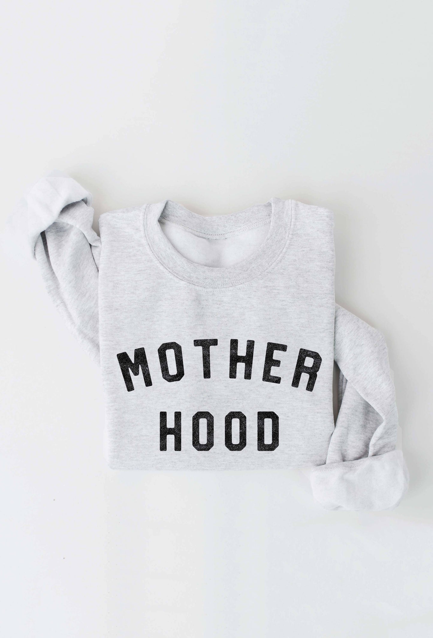 MOTHER HOOD Graphic Sweatshirt: ATHLETIC HEATHER / L