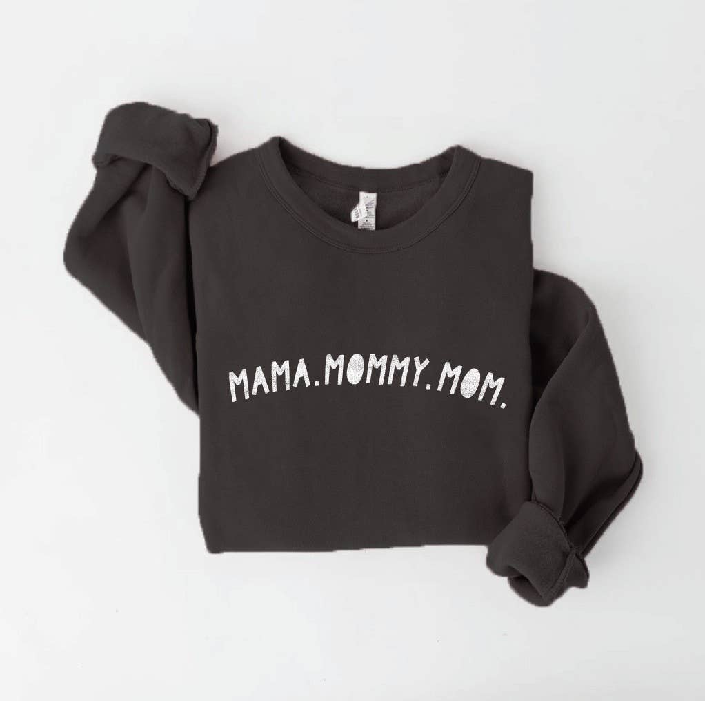 MAMA MOMMY MOM Sweatshirt: TAN / L