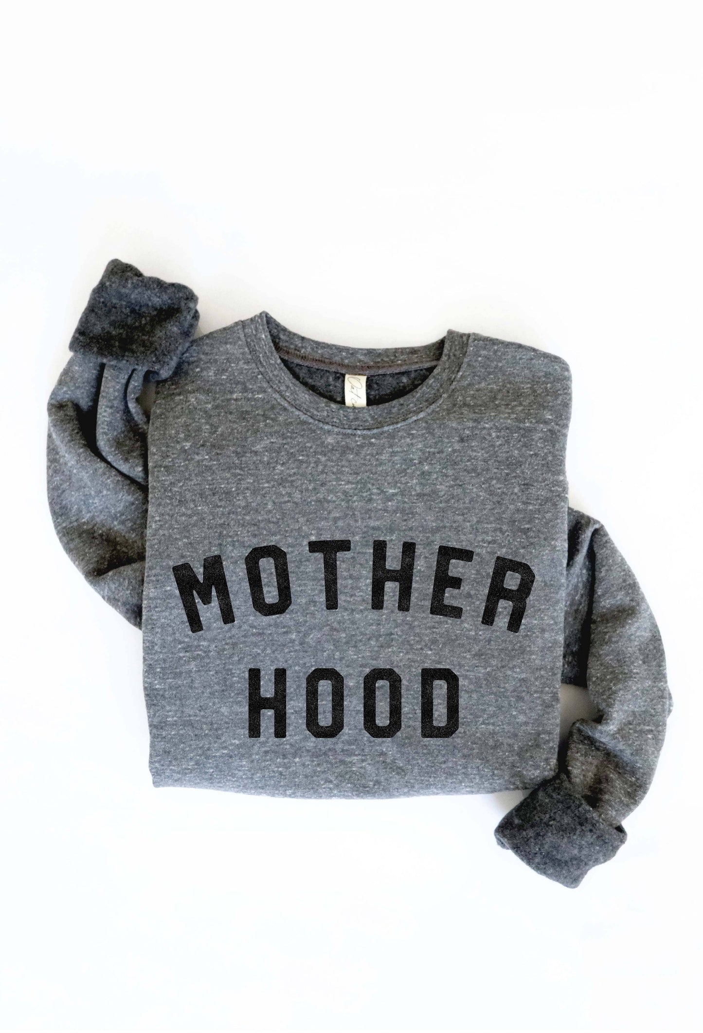 MOTHER HOOD Graphic Sweatshirt: ATHLETIC HEATHER / L
