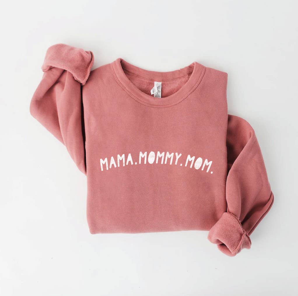 MAMA MOMMY MOM Sweatshirt: TAN / L