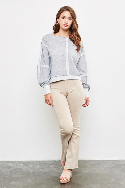 Open Shoulder Knit Top