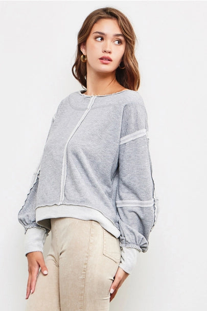 Open Shoulder Knit Top
