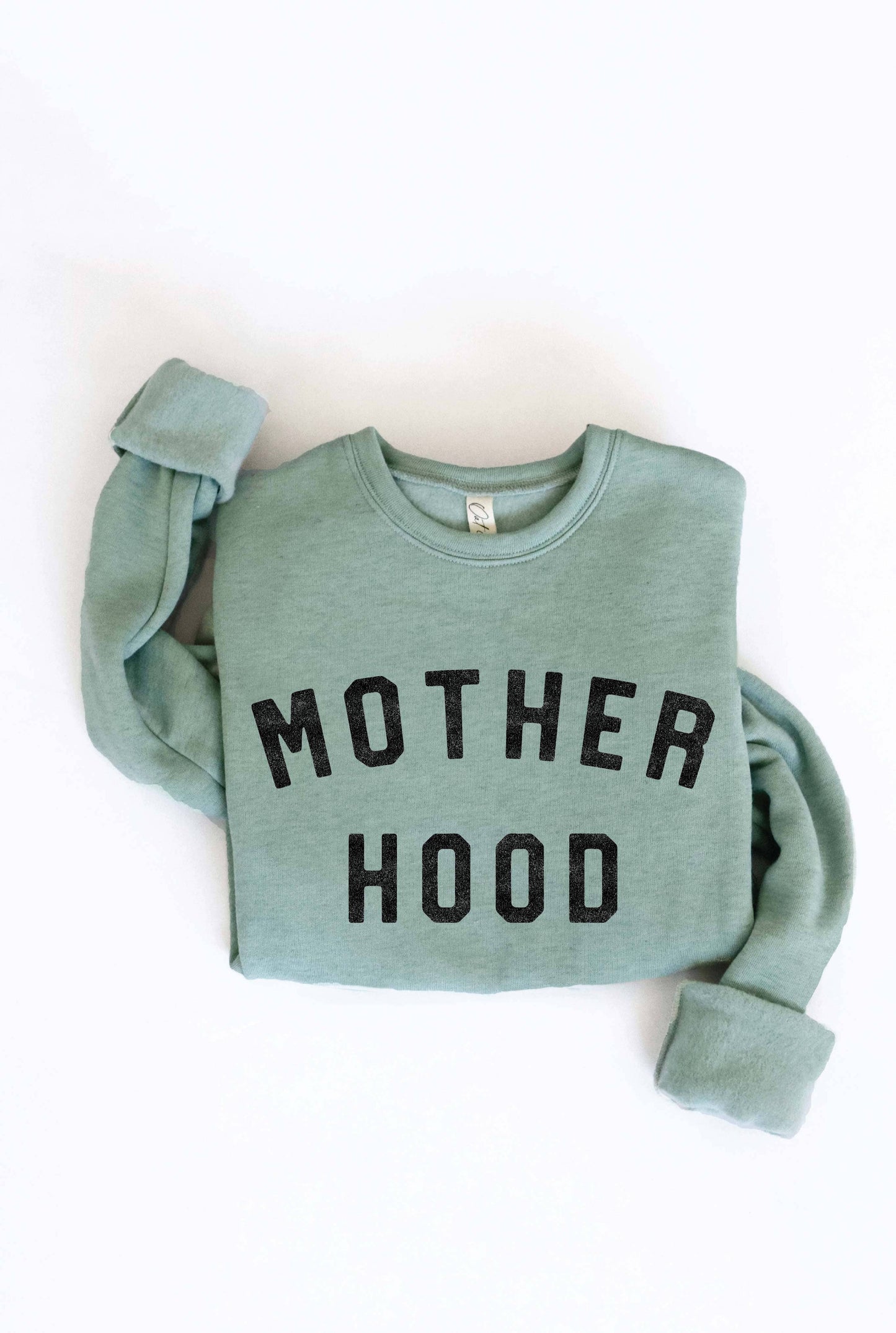 MOTHER HOOD Graphic Sweatshirt: ATHLETIC HEATHER / L
